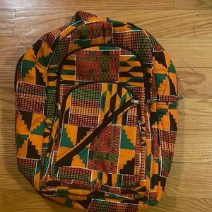 African kente print bagpack